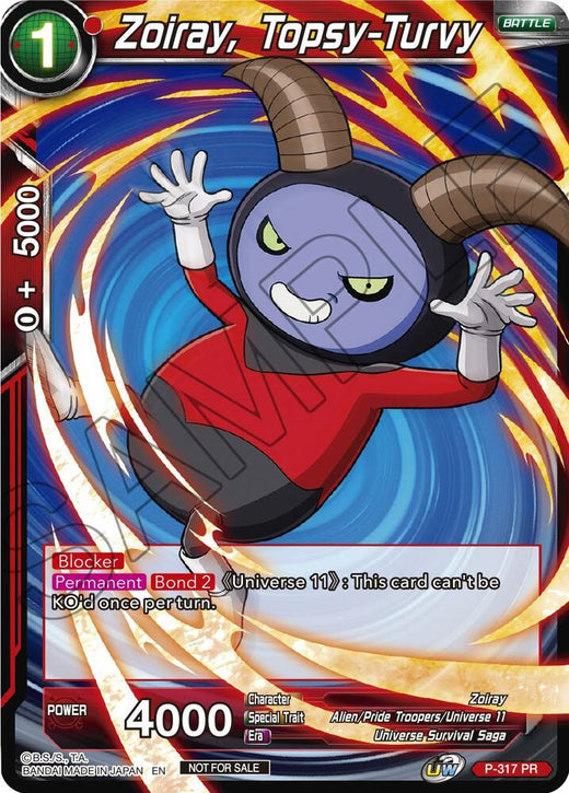 Zoiray, Topsy-Turvy P-317 Promo