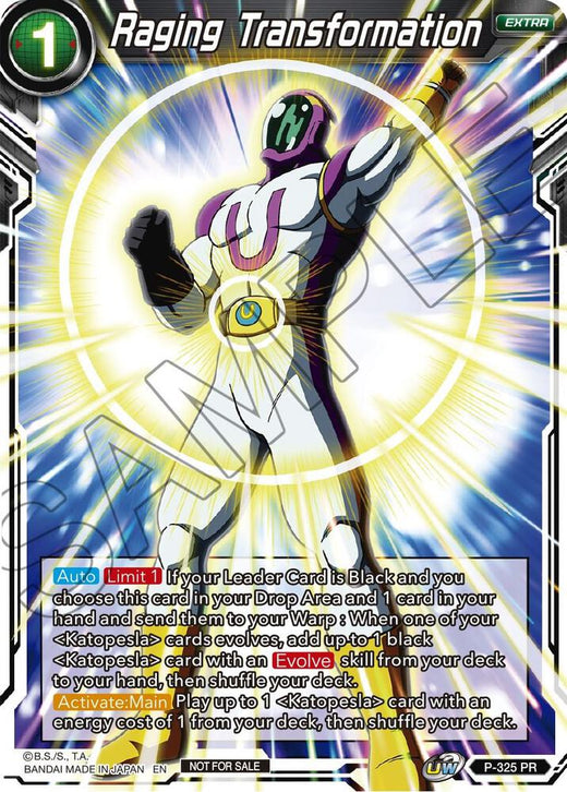 Raging Transformation P-325 Promo