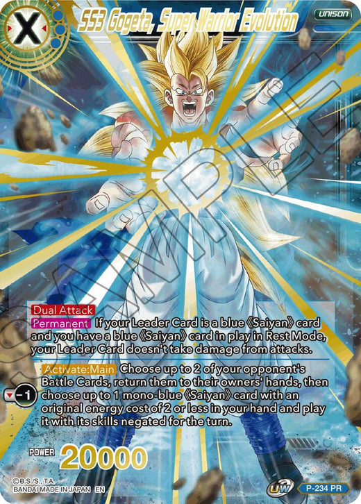 SS3 Gogeta, Super Warrior Evolution (Alternate Art) P-234 Promo