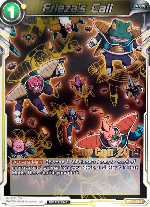 Frieza's Call (Gen Con 2019) BT1-109 Promo Foil