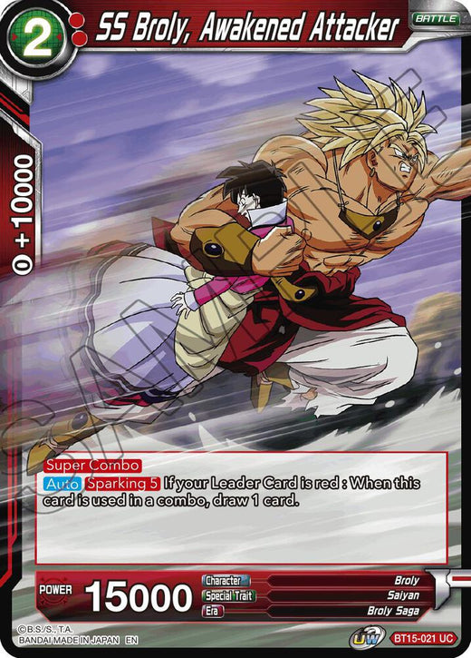 SS Broly, Awakened Attacker BT15-021 Uncommon