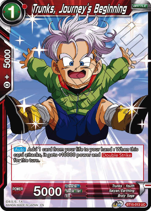 Trunks, Journey's Beginning BT15-013 Uncommon
