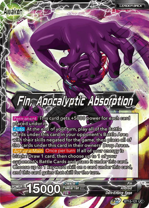 Fin // Fin, Apocalyptic Absorption BT15-121 Uncommon