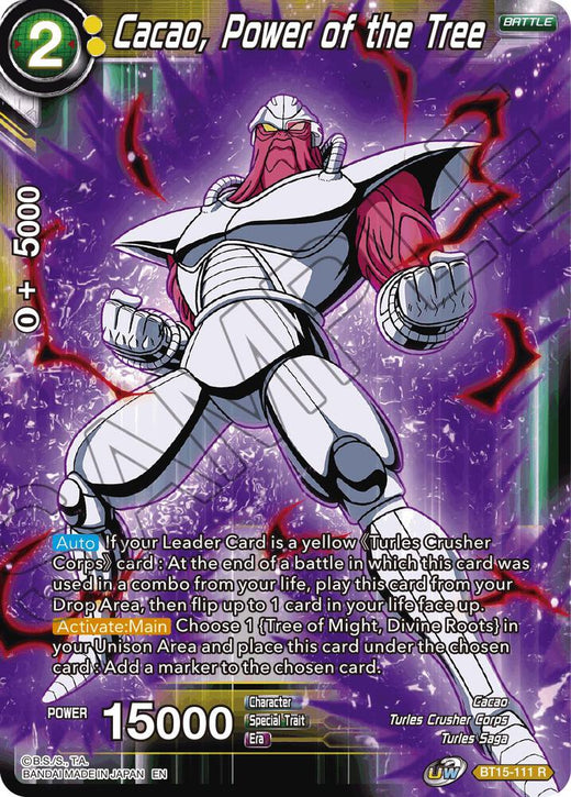 Cacao, Power of the Tree BT15-111 Rare