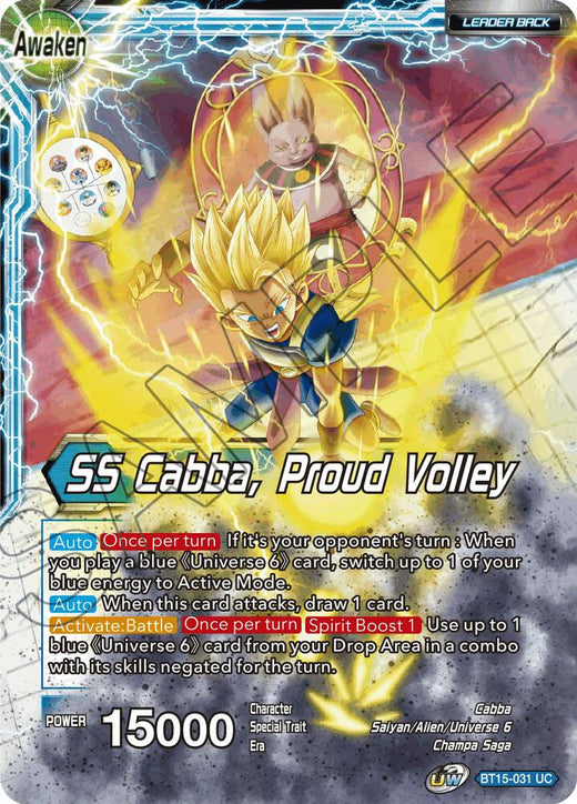 Cabba // SS Cabba, Proud Volley BT15-031 Uncommon