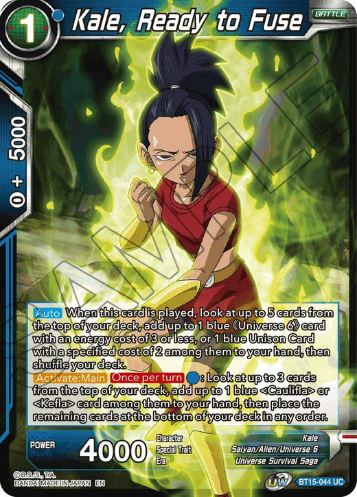 Kale, Ready to Fuse BT15-044 Uncommon