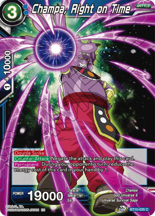 Champa, Right on Time BT15-035 Common