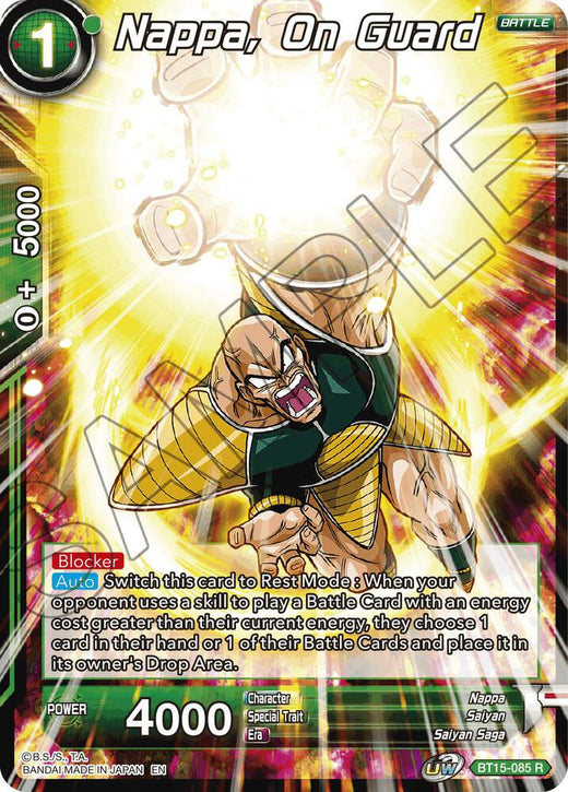 Nappa, on Guard BT15-085 Rare