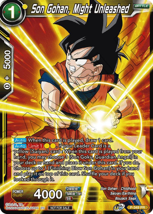 Son Gohan, Might Unleashed P-349 Promo