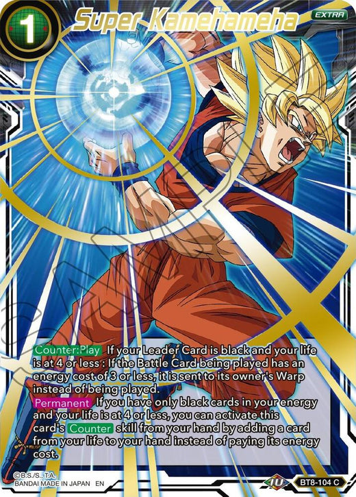 Super Kamehameha (Gold Stamped) BT8-104 Common Foil