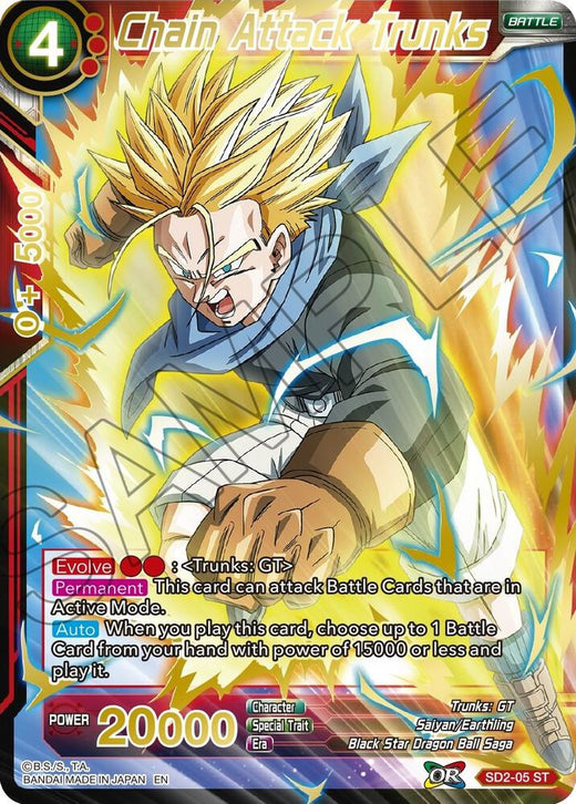 Chain Attack Trunks (Gold Stamped) SD2-05 Common Foil