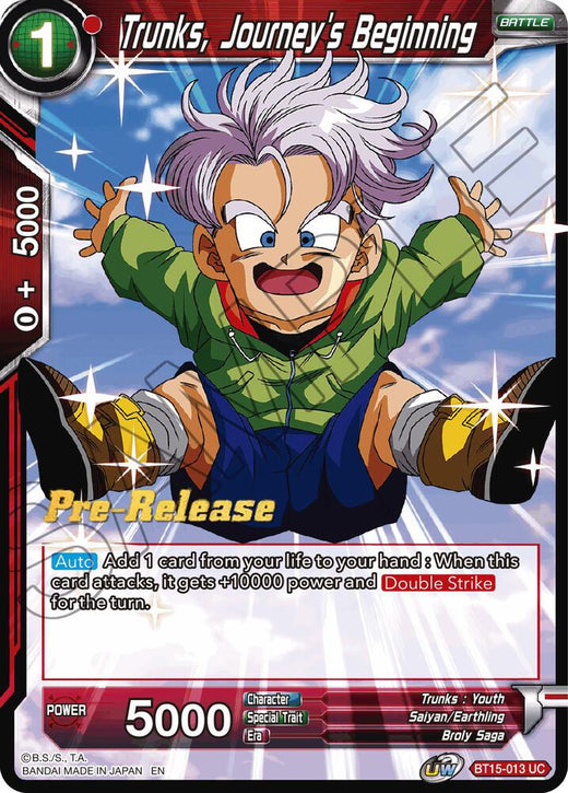 Trunks, Journey's Beginning BT15-013 Uncommon