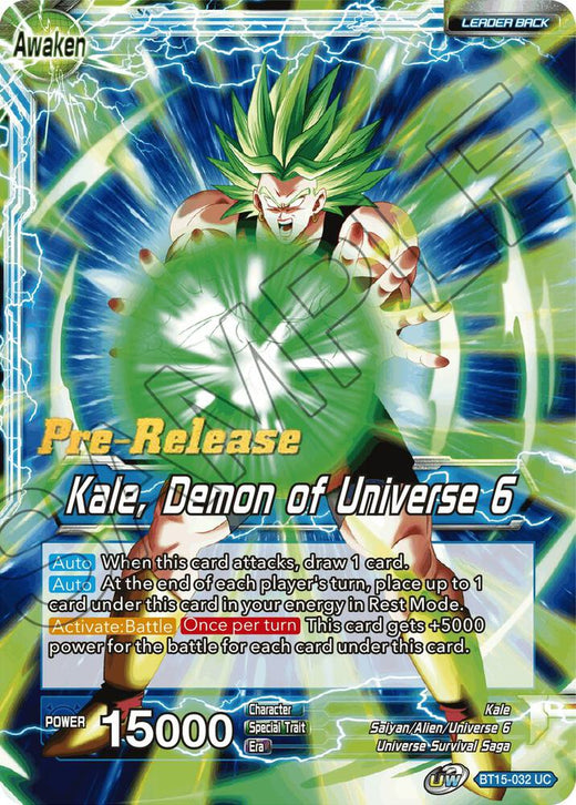 Kale // Kale, Demon of Universe 6 BT15-032 Uncommon