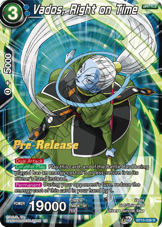 Vados, Right on Time BT15-036 Rare