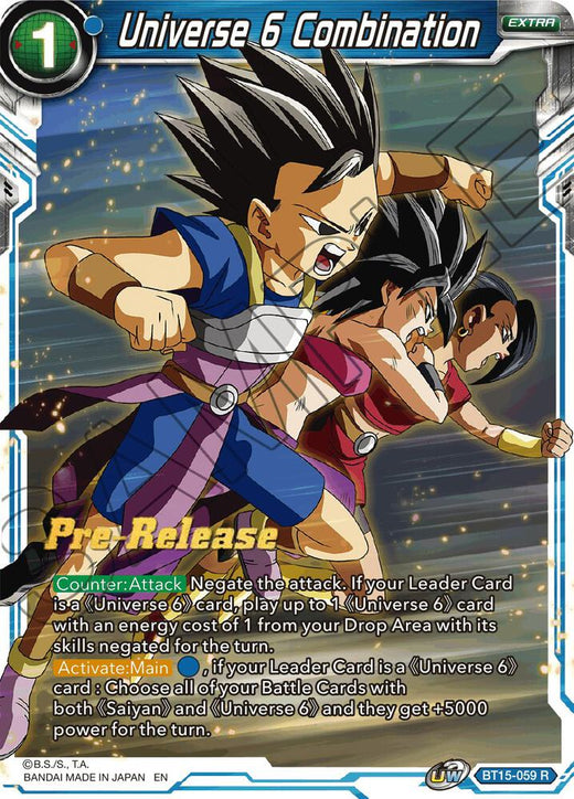 Universe 6 Combination BT15-059 Rare
