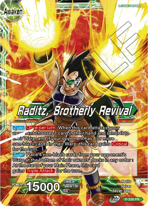 Raditz // Raditz, Brotherly Revival P-338 Promo