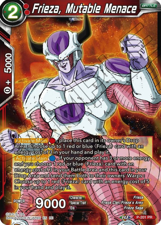 Frieza, Mutable Menace P-201 Uncommon