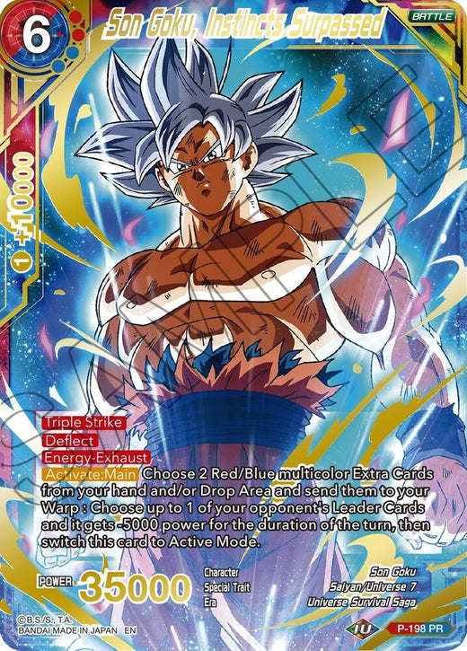 Son Goku, Instincts Surpassed (Gold Stamped) P-198 Uncommon Foil