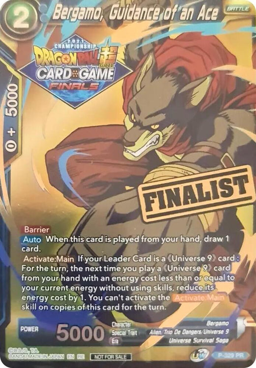 Bergamo, Guidance of an Ace (Championship 2021 Vault Set) (Finalist Gold Stamped) P-329 Promo