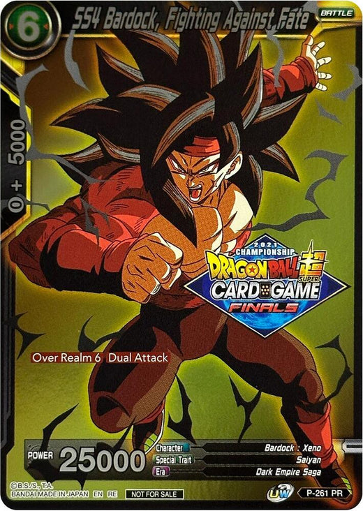 SS4 Bardock, Fighting Against Fate (2021 Tournament Pack Vault Set) P-261 Promo Foil
