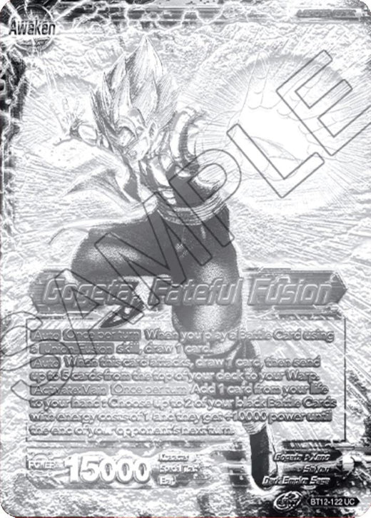 Son Goku & Vegeta // Gogeta, Fateful Fusion (2021 Championship Top 16) (Metal Silver Foil) BT12-122 Uncommon