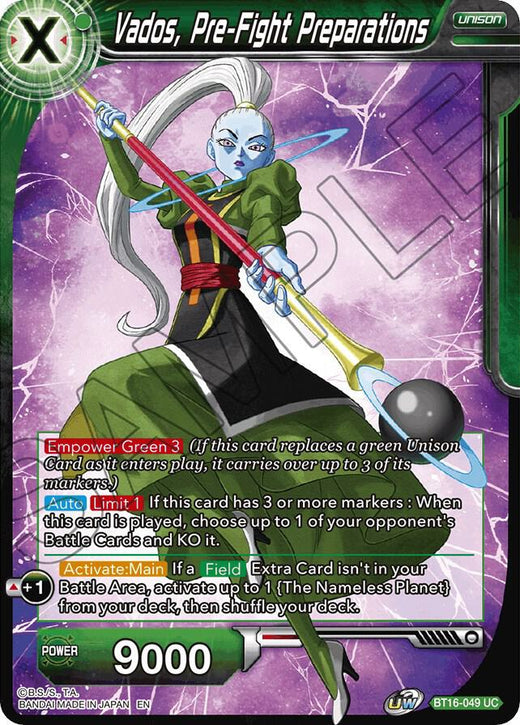 Vados, Pre-Fight Preparations BT16-049 Uncommon