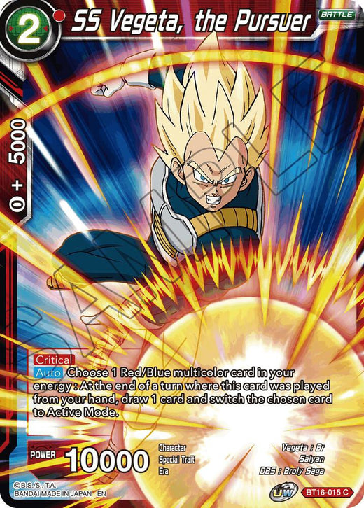 SS Vegeta, the Pursuer BT16-015 Common