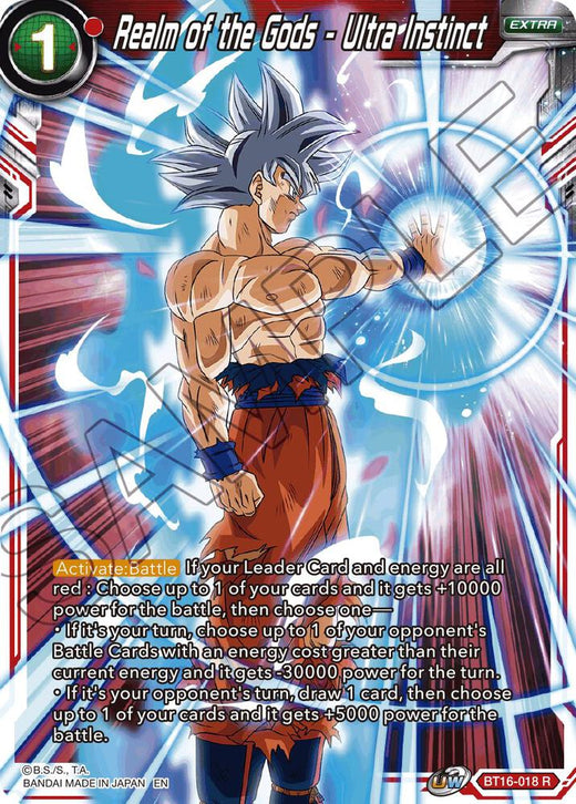 Realm of the Gods - Ultra Instinct BT16-018 Rare