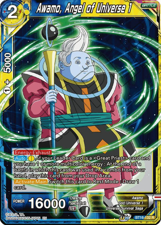 Awamo, Angel of Universe 1 BT16-132 Rare