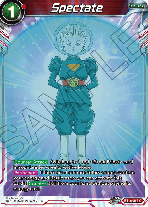 Spectate BT16-016 Common