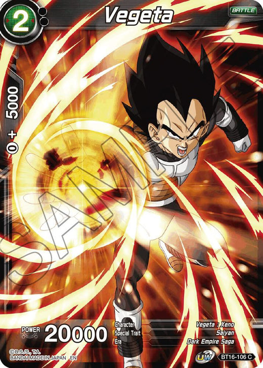 Vegeta (BT16-106) BT16-106 Common