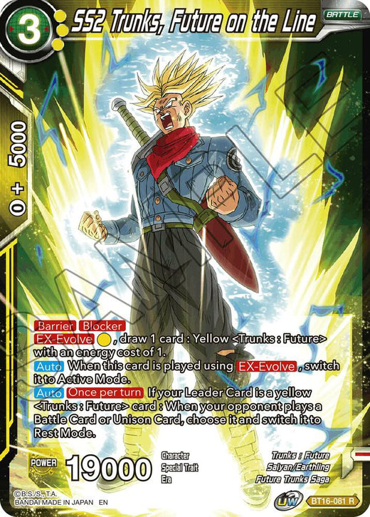 SS2 Trunks, Future on the Line BT16-081 Rare