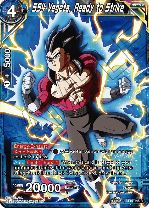 SS4 Vegeta, Ready to Strike BT16-145 Rare