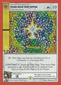 Prism Beam Tree Topper (First Edition) | Holiday Promos | Gold | Holo | #1/5