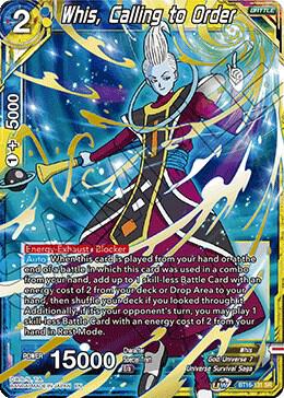 Whis, Calling to Order BT16-131 Super Rare Foil