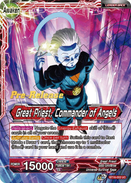 Great Priest // Great Priest, Commander of Angels BT16-002 Uncommon