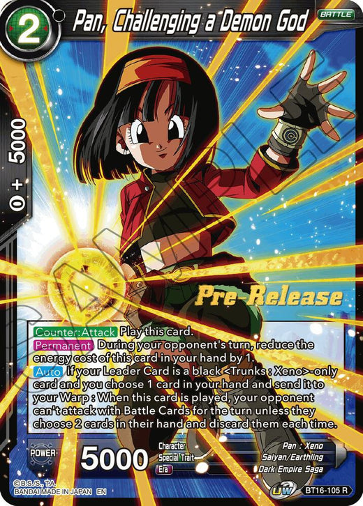 Pan, Challenging a Demon God BT16-105 Rare