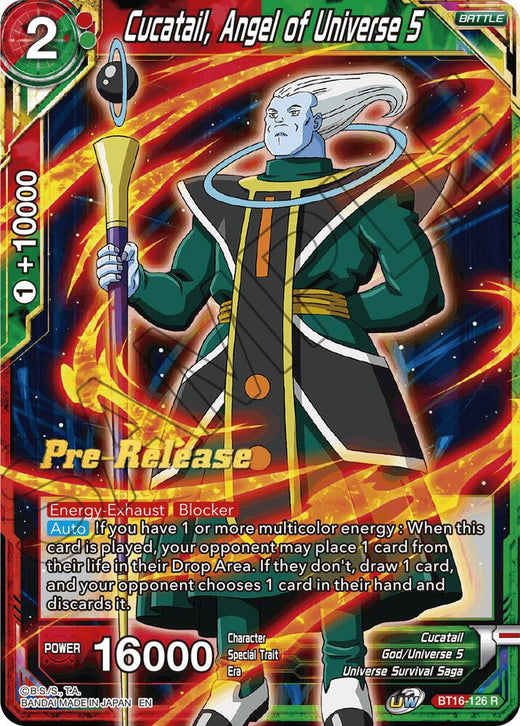 Cucatail, Angel of Universe 5 BT16-126 Rare
