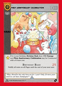 First Anniversary Celebration (1st Edition) | Holiday Promos | Gold | Holo