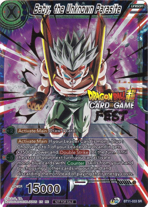 Baby, the Unknown Parasite (Card Game Fest 2022) BT11-033 Promo Foil