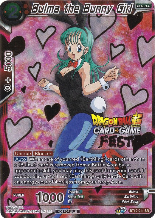 Bulma the Bunny Girl (Card Game Fest 2022) BT10-011 Promo Foil