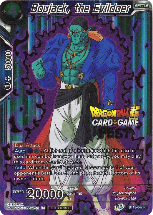 Boujack, the Evildoer (Card Game Fest 2022) BT13-047 Promo Foil