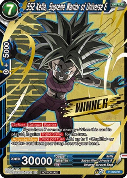 SS2 Kefla, Supreme Warrior of Universe 6 (Winner Stamped) (Championship Pack 2022 Vol.1) P-395 Promo Foil
