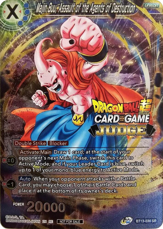 Majin Buu, Assault of the Agents of Destruction (Judge Pack Vol.11) BT13-034 Promo Foil
