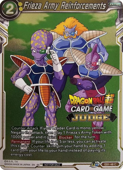 Frieza Army Reinforcements (Judge Pack Vol.11) EB1-48 Promo Foil