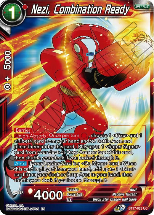 Nezi, Combination Ready BT17-023 Uncommon