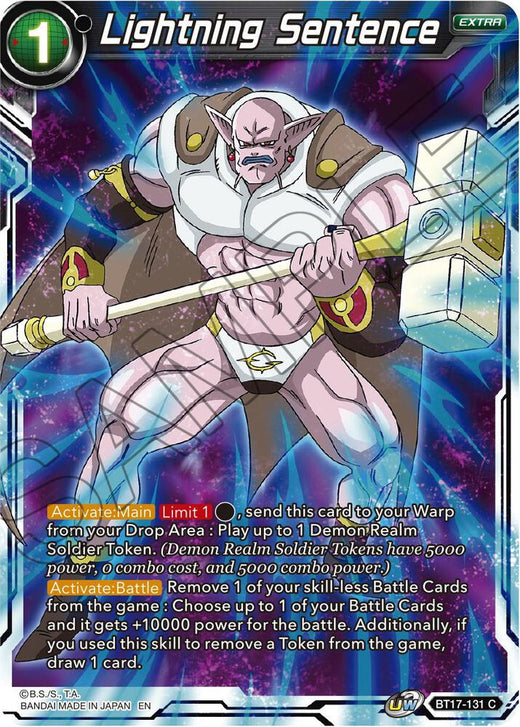 Lightning Sentence BT17-131 Common