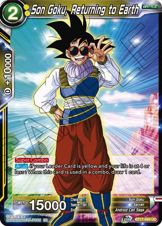 Son Goku, Returning to Earth BT17-094 Uncommon