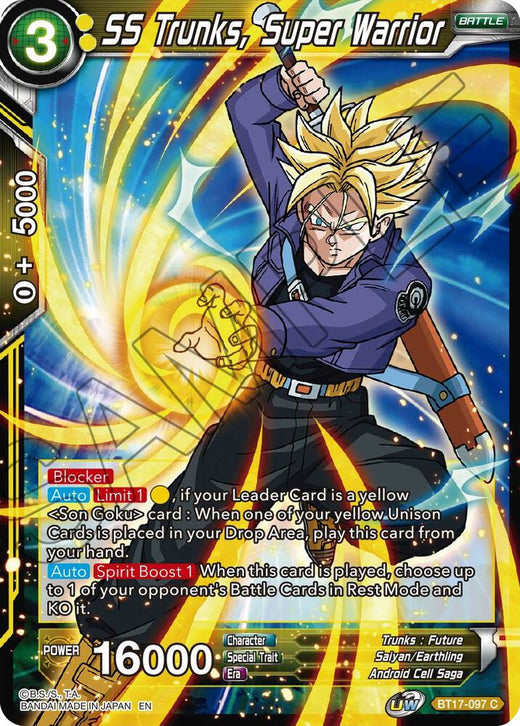SS Trunks, Super Warrior BT17-097 Common