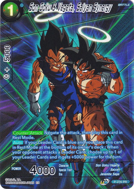 Son Goku & Vegeta, Saiyan Synergy P-276 Promo Foil